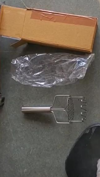 Potato Masher with Spring Stainless Steel